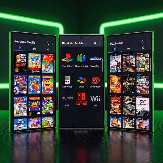 BUNDLE LEYENDA DEFINITIVO PARA ANDROID : RETRO GAMING MOBILE + ULTRA RETRO MOBILE + PS2 MOBILE